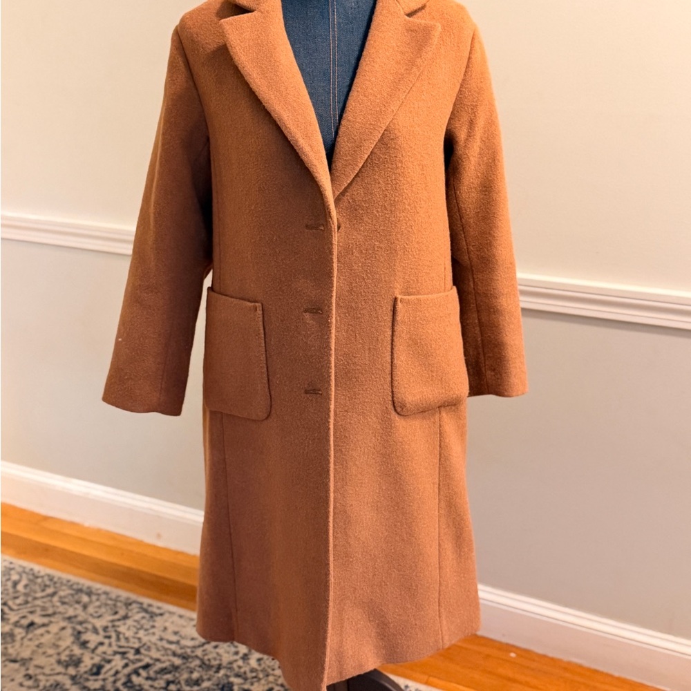 J. Crew Wool-blend patch-pocket topcoat - Picture 2 of 5